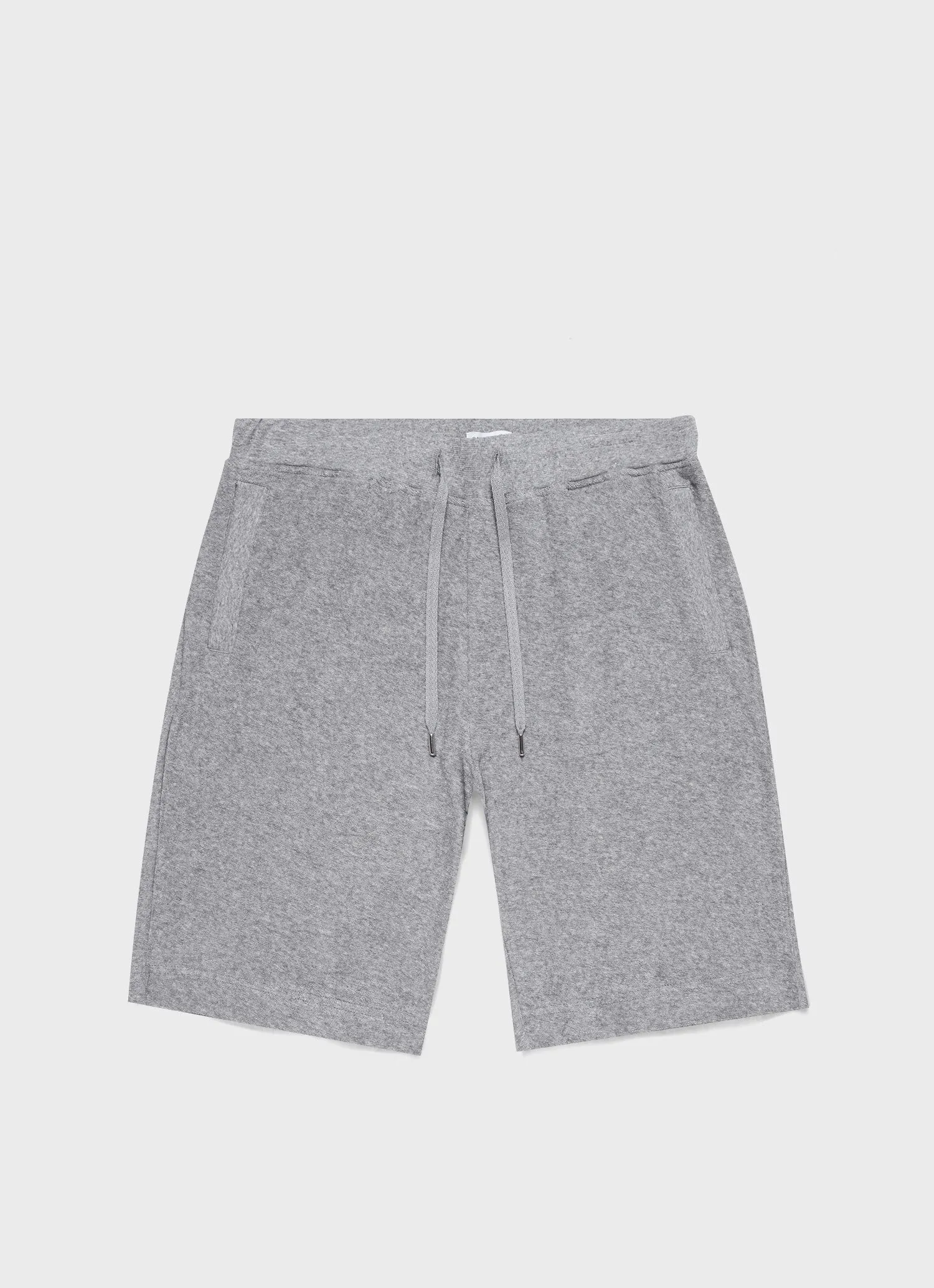 Grey Melange Men's Towelling Shorts