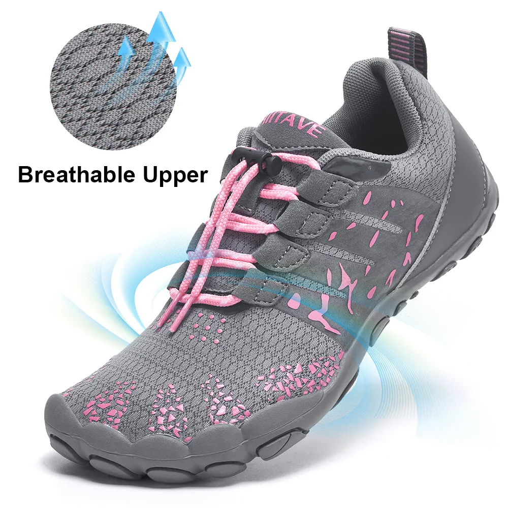 Hiitave Women’s Water Shoes - Quick-Dry Barefoot for Swimming, Diving, Surfing, Aqua Sports, Pool, Beach, Walking, Yoga.