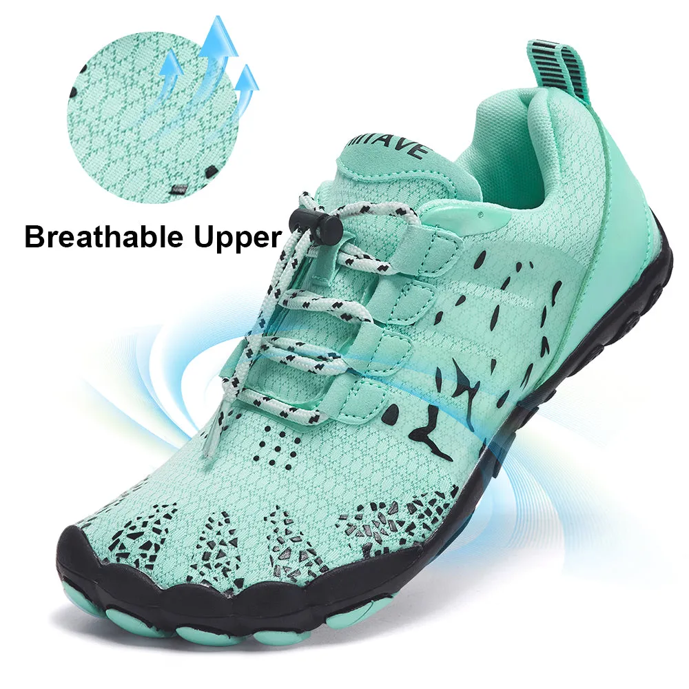 Hiitave Women’s Water Shoes - Quick-Dry Barefoot for Swimming, Diving, Surfing, Aqua Sports, Pool, Beach, Walking, Yoga.