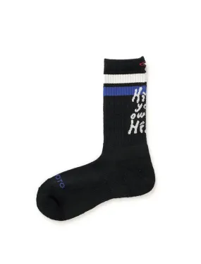 Hiking Crew Socks in Black, White, and Dark Blue - RoToTo H.Y.O.H