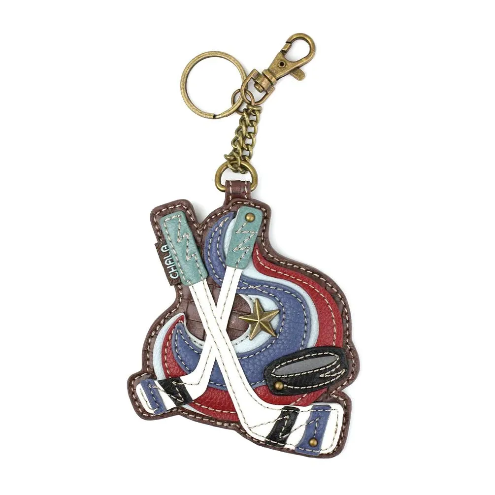 Hockey Coin Purse and Key Chain