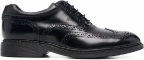 Hogan leather lace-up brogues Black