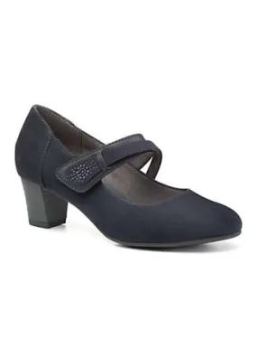 Hotter Samba Navy Formal Shoes | Grattan