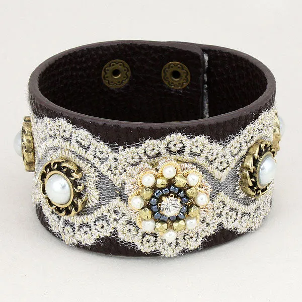 iLLASPARKZ Floral Laced Wrap Bracelet