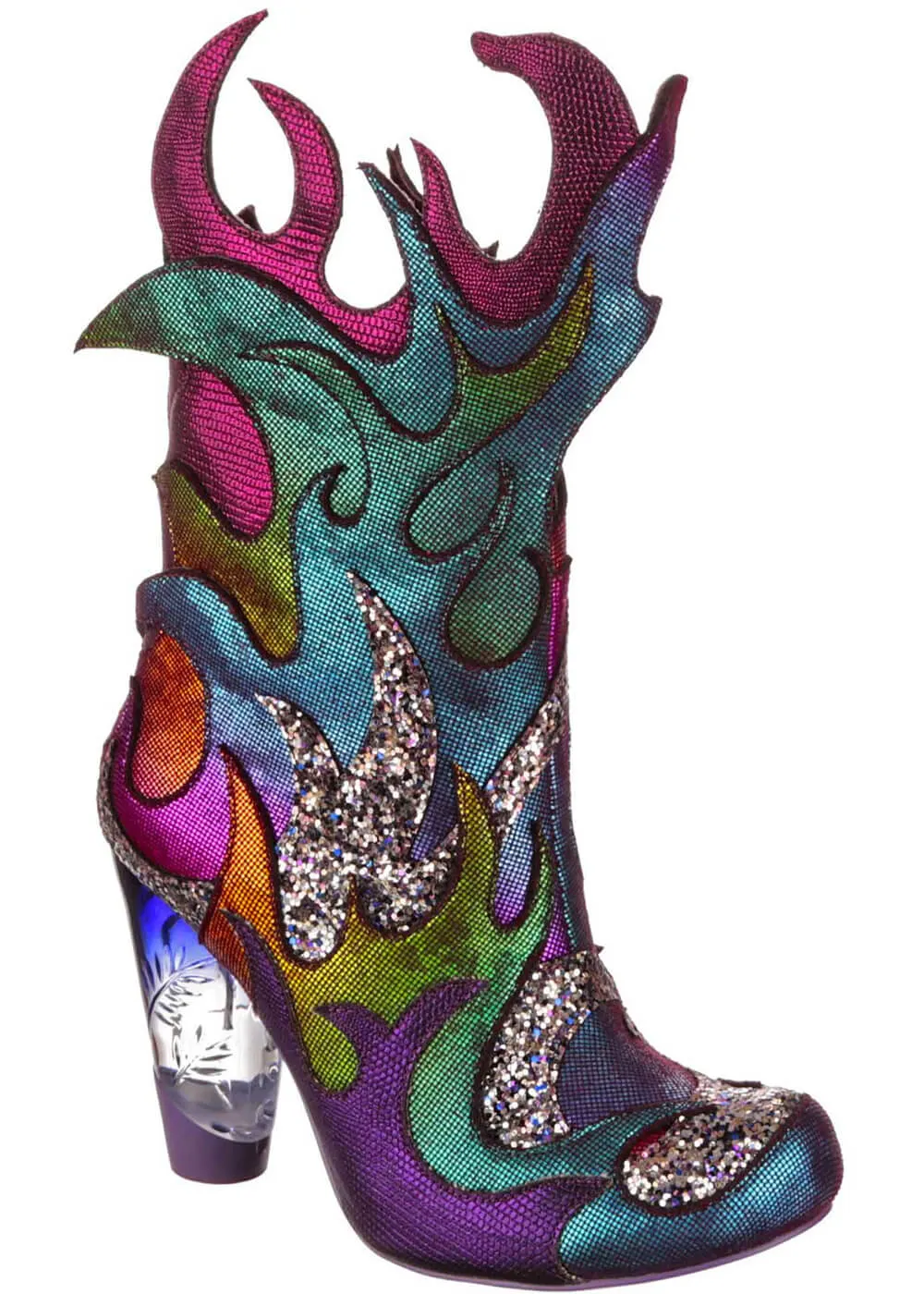 Irregular Choice Purple Dragon Boots - Draconic Blaze