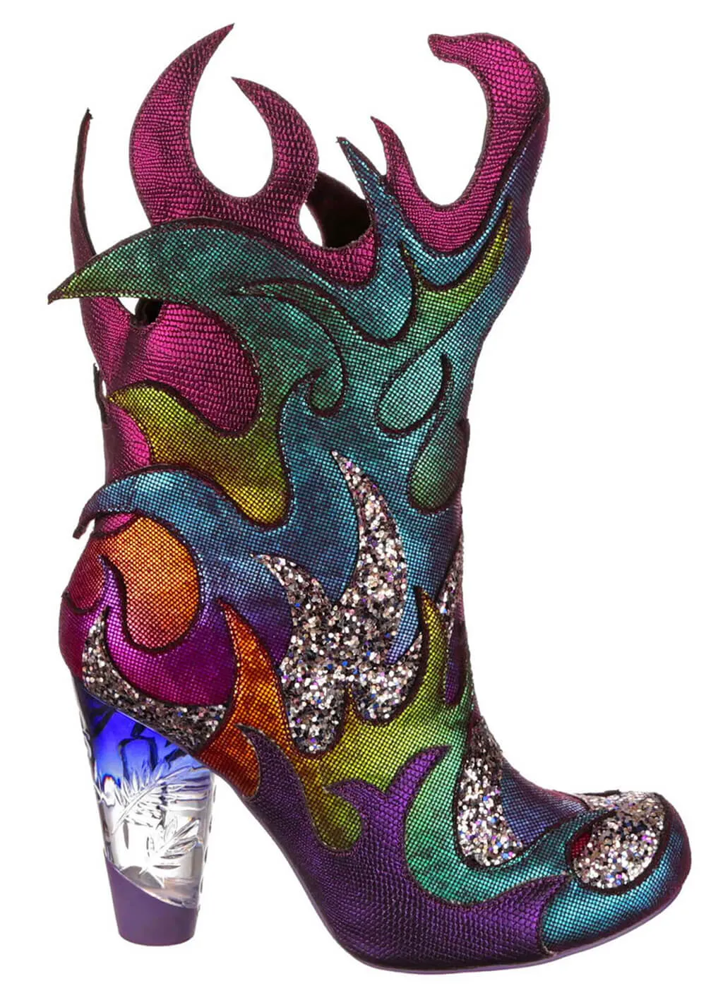 Irregular Choice Purple Dragon Boots - Draconic Blaze