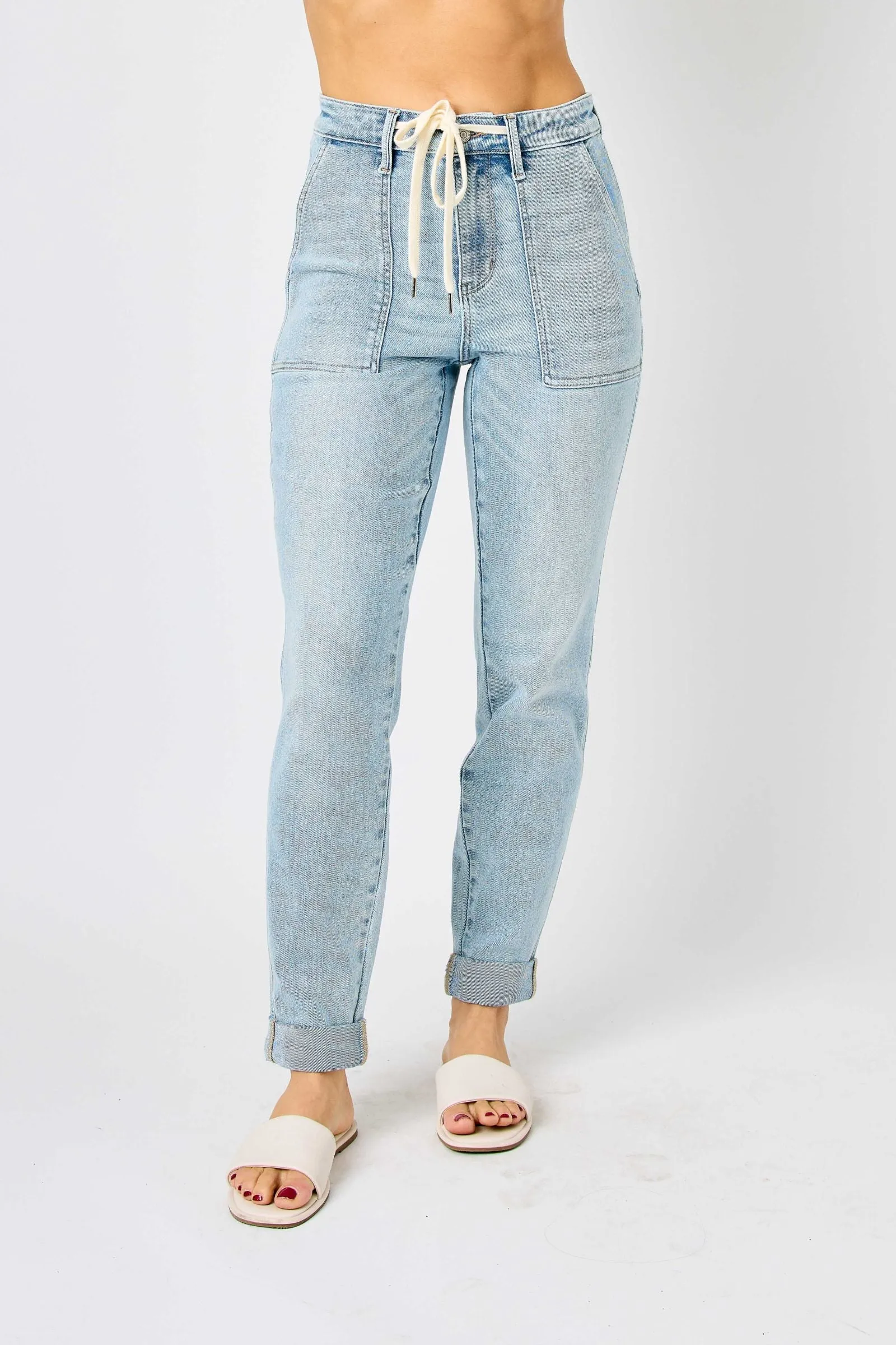 Judy Blue HIGH WAIST VINTAGE DOUBLE CUFF JOGGER