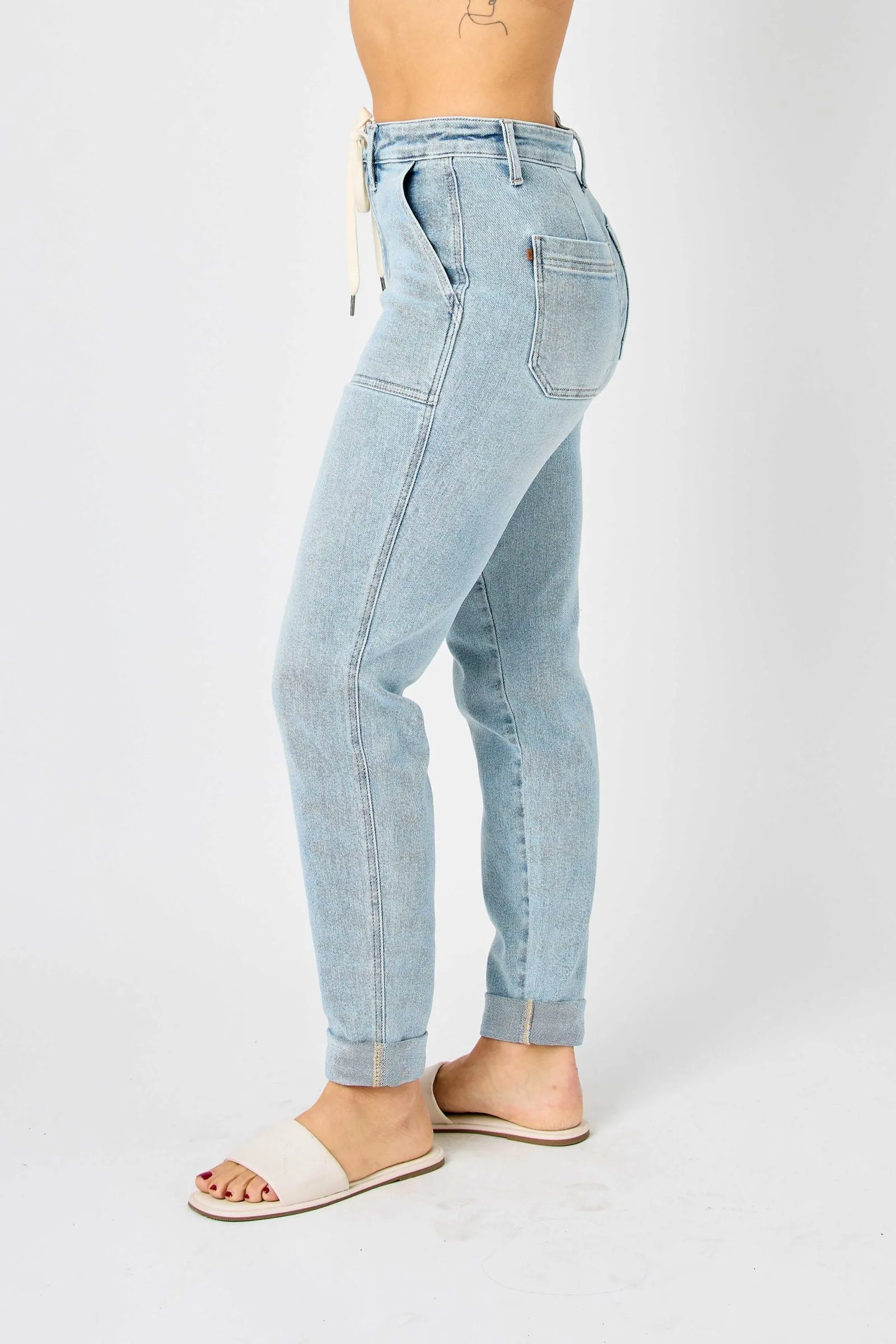 Judy Blue HIGH WAIST VINTAGE DOUBLE CUFF JOGGER