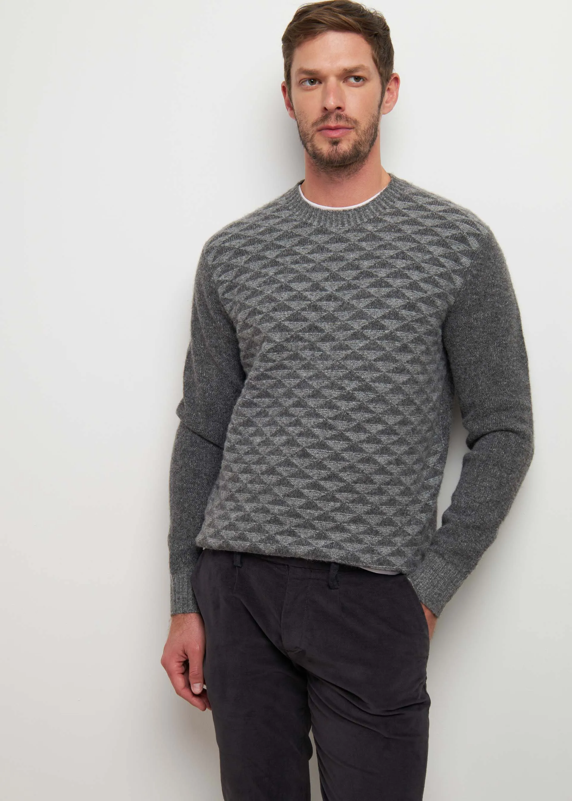 Knit jacquard sweater