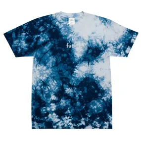 Large Tie Dye T-Shirt with Embroidered 4-Letter Word