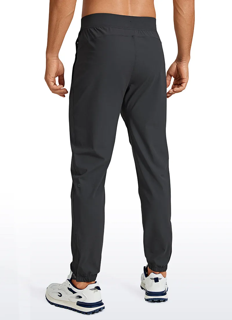 Lightweight Quick Dry Slim-Fit Joggers 29-Zipper Pockets