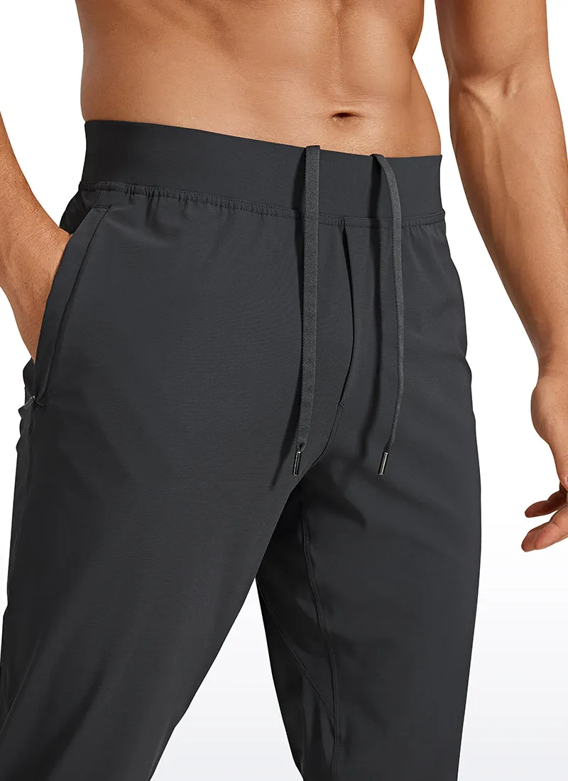 Lightweight Quick Dry Slim-Fit Joggers 29-Zipper Pockets