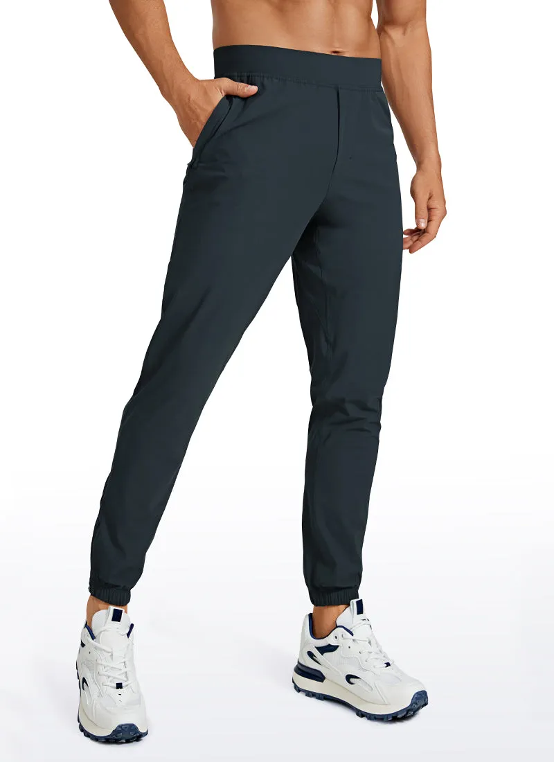 Lightweight Quick Dry Slim-Fit Joggers 29-Zipper Pockets