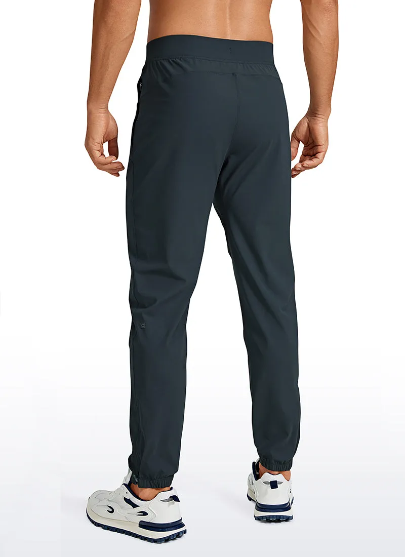 Lightweight Quick Dry Slim-Fit Joggers 29-Zipper Pockets