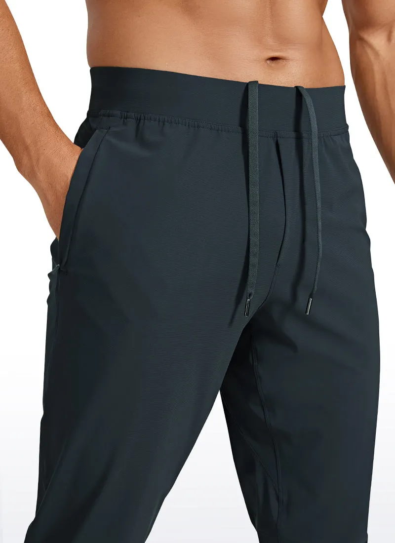 Lightweight Quick Dry Slim-Fit Joggers 29-Zipper Pockets