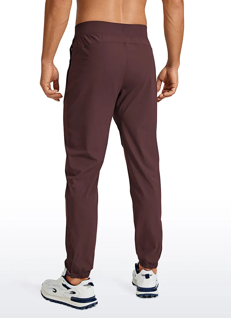 Lightweight Quick Dry Slim-Fit Joggers 29-Zipper Pockets