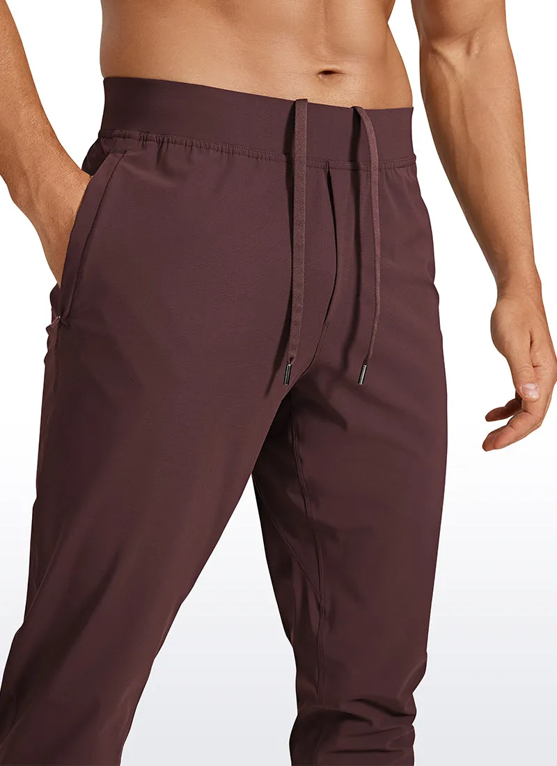 Lightweight Quick Dry Slim-Fit Joggers 29-Zipper Pockets