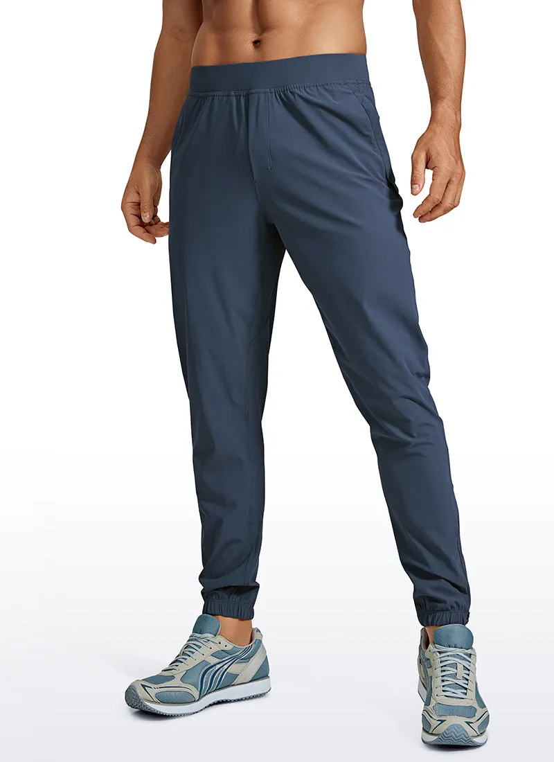 Lightweight Quick Dry Slim-Fit Joggers 29-Zipper Pockets