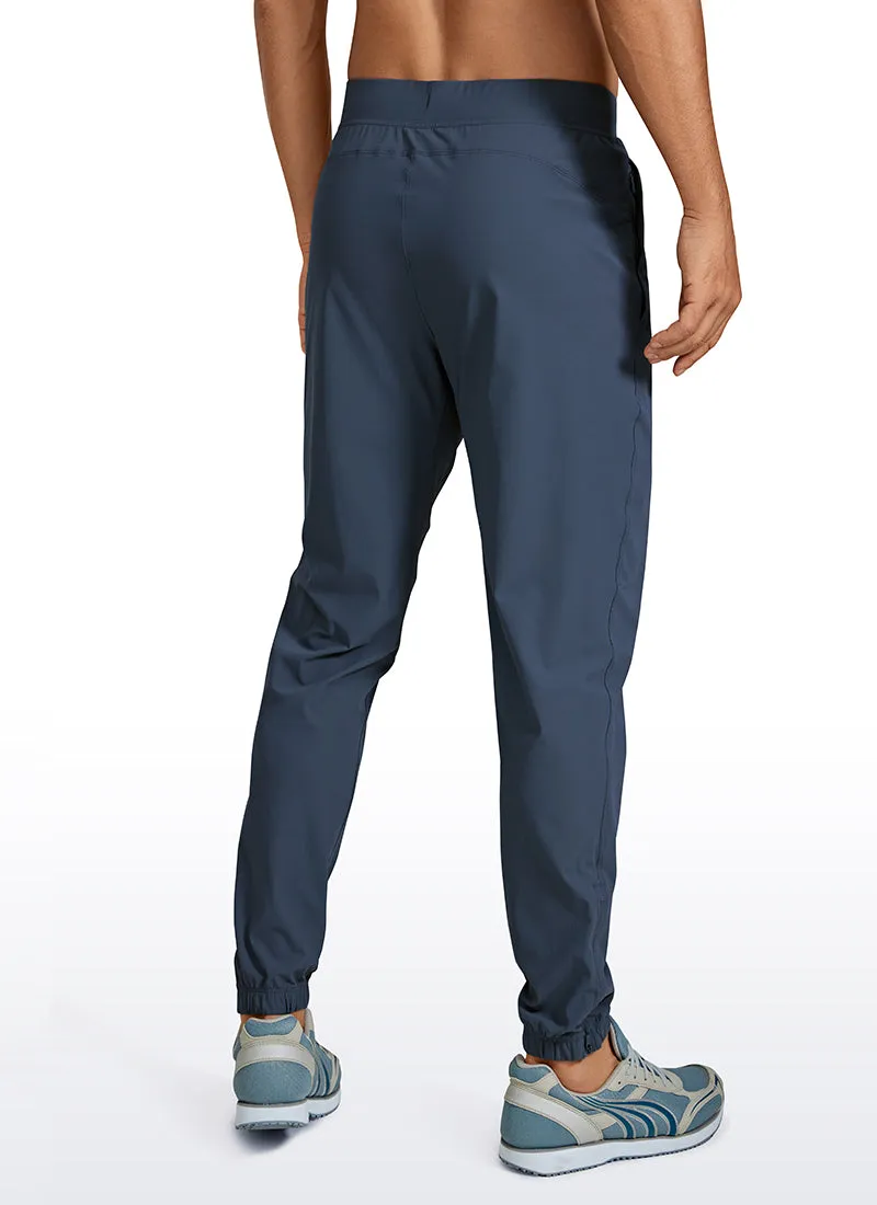 Lightweight Quick Dry Slim-Fit Joggers 29-Zipper Pockets