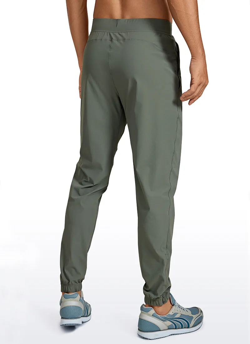 Lightweight Quick Dry Slim-Fit Joggers 29-Zipper Pockets