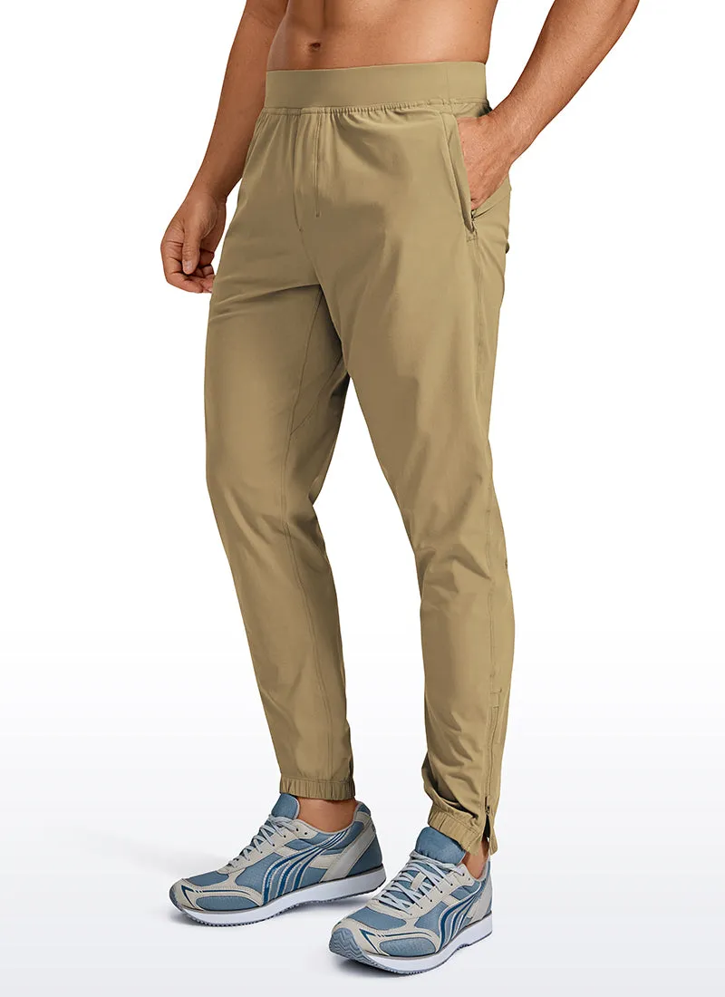 Lightweight Quick Dry Slim-Fit Joggers 29-Zipper Pockets