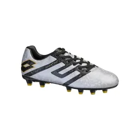 Lotto Maestro 705 FG Junior Football Boots | Grey Black Gold | Shop Now