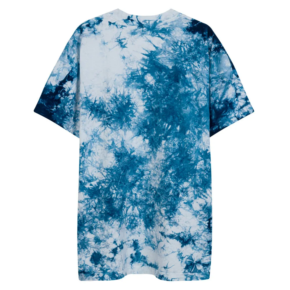 Low Key Oversized Tie Dye T-Shirt | Embroidered Design | Shop Now