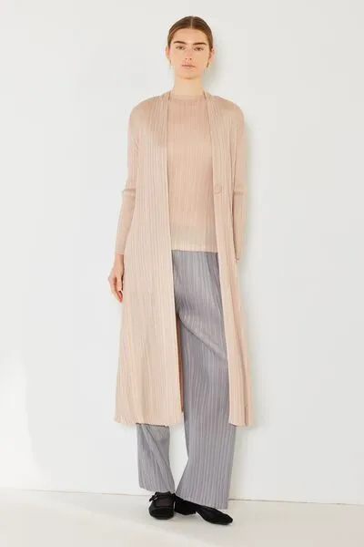 Marina West Swim Pleated Long Sleeve Cardigan - Result