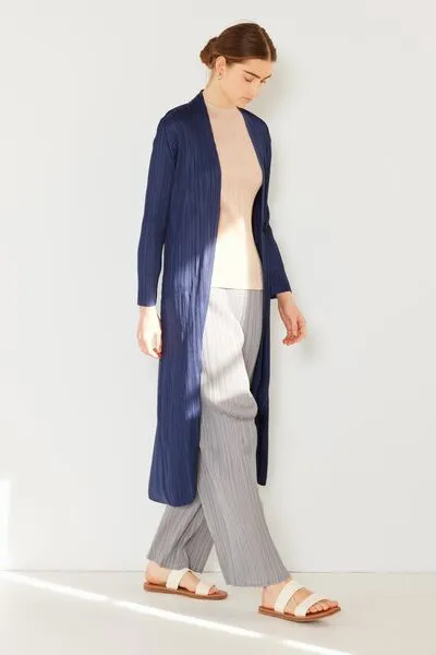 Marina West Swim Pleated Long Sleeve Cardigan - Result