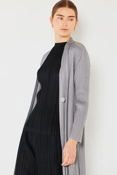 Marina West Swim Pleated Long Sleeve Cardigan - Result