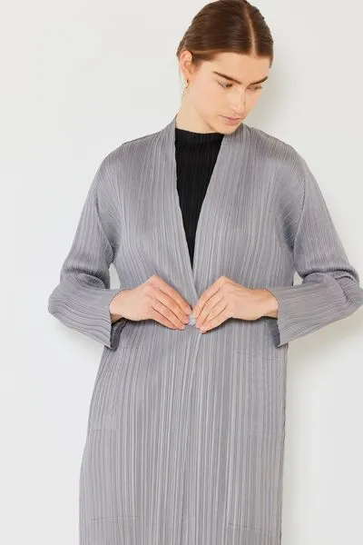 Marina West Swim Pleated Long Sleeve Cardigan - Result