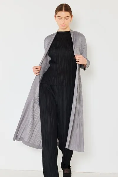 Marina West Swim Pleated Long Sleeve Cardigan - Result