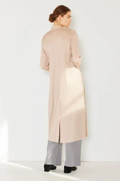 Marina West Swim Pleated Long Sleeve Cardigan - Result