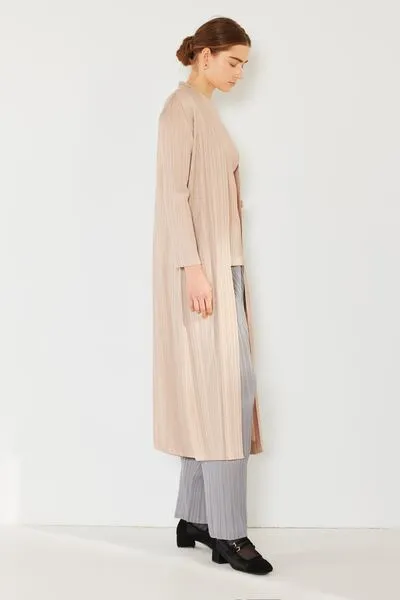 Marina West Swim Pleated Long Sleeve Cardigan - Result