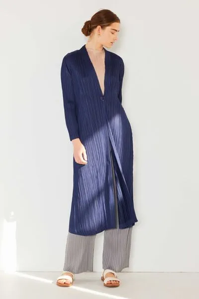 Marina West Swim Pleated Long Sleeve Cardigan - Result