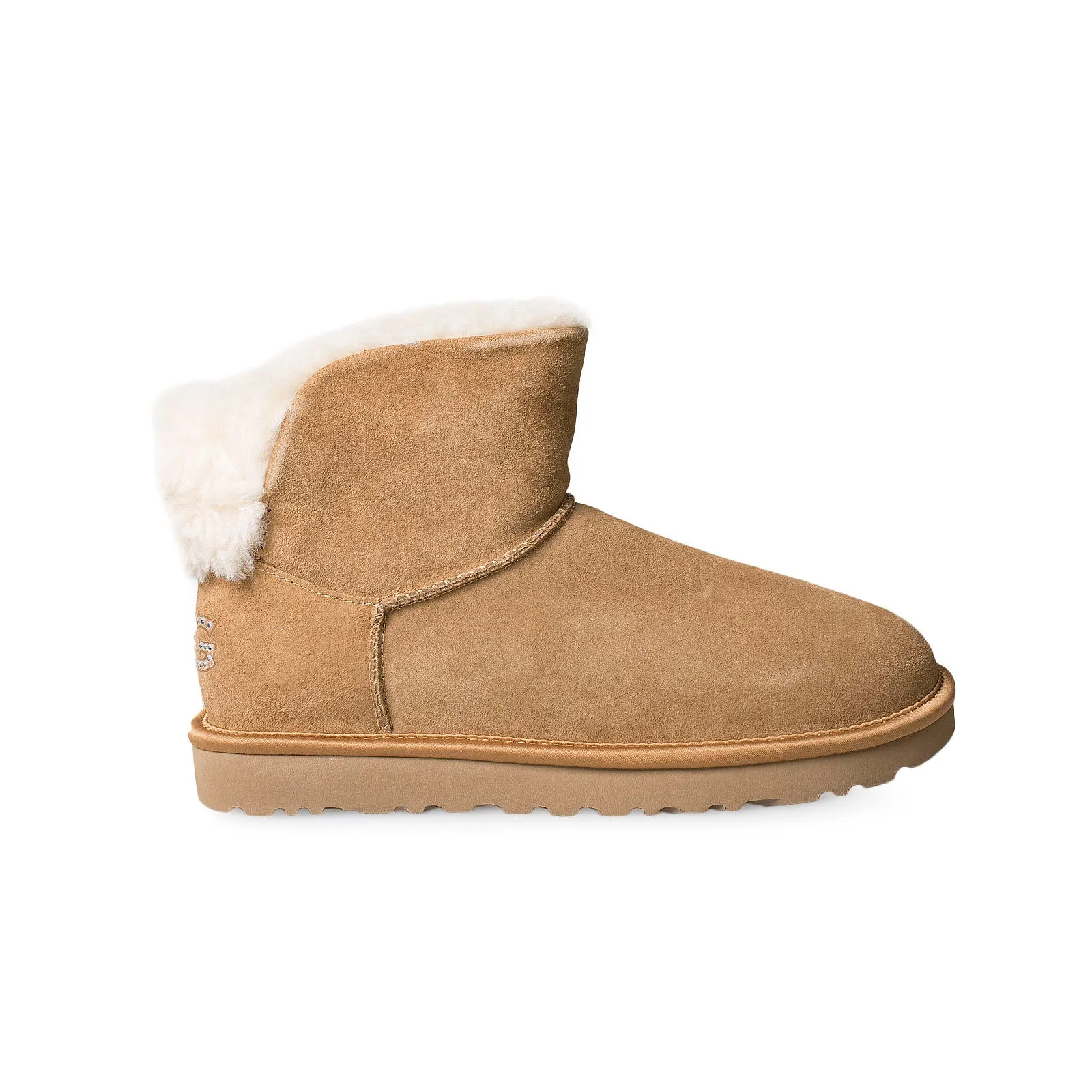 mini chestnut UGG boots bling classic women's