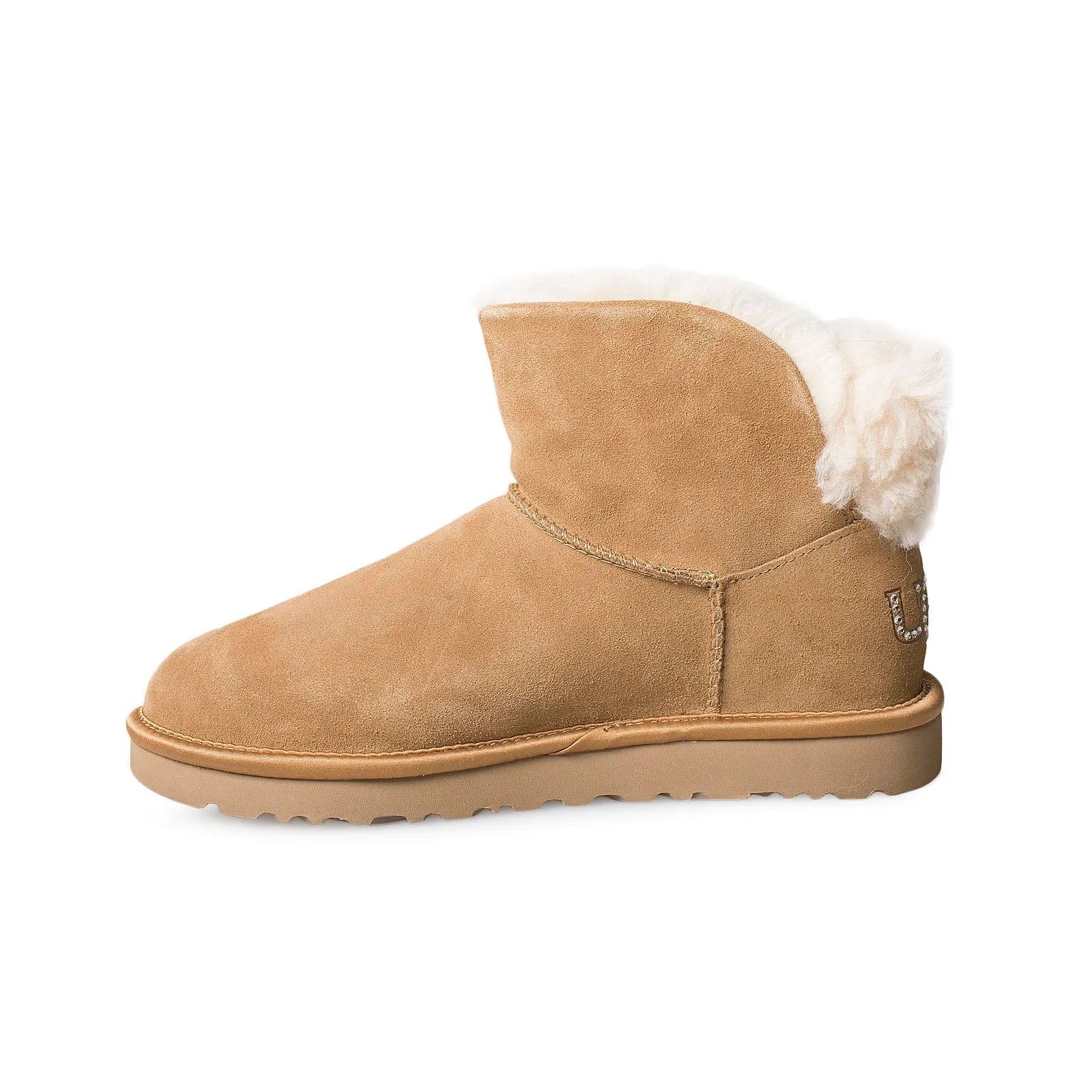 mini chestnut UGG boots bling classic women's