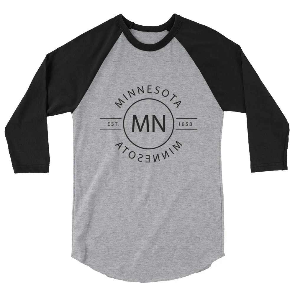 Minnesota 3/4 Sleeve Raglan Shirt - Reflections - Buy Now