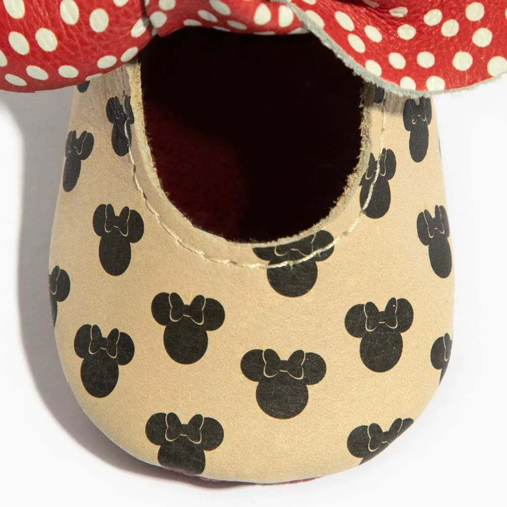 Minnie Dots Baby Shoe - Knotted Bow Design