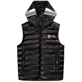 Moncler Clai Hooded Logo Gilet Navy