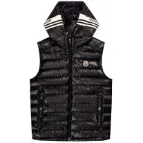 Moncler Clai Hooded Logo Gilet Navy