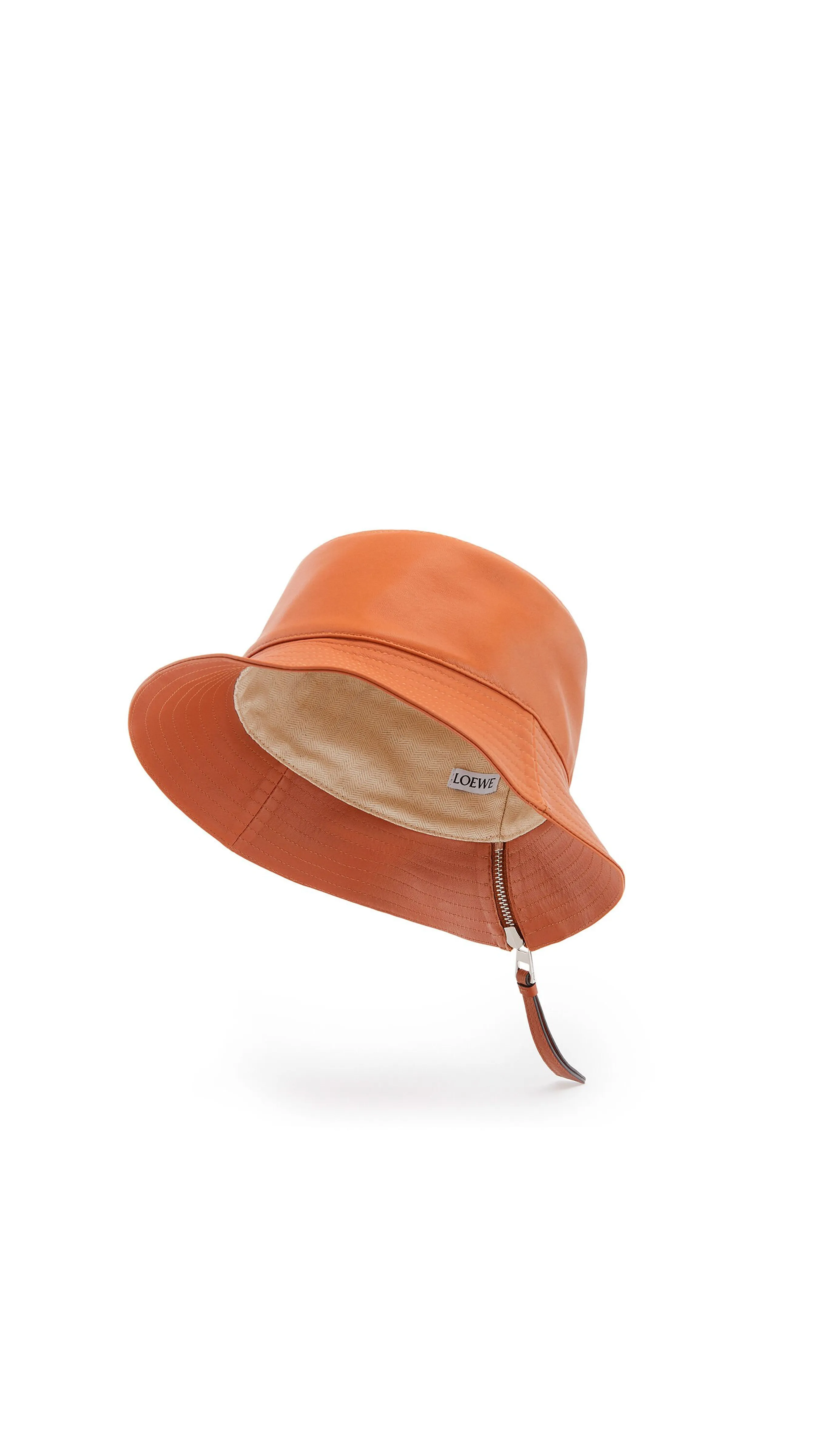 Nappa Calfskin Tan Fisherman Hat