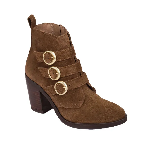 Nassima Women's Brown Suede Tour 005