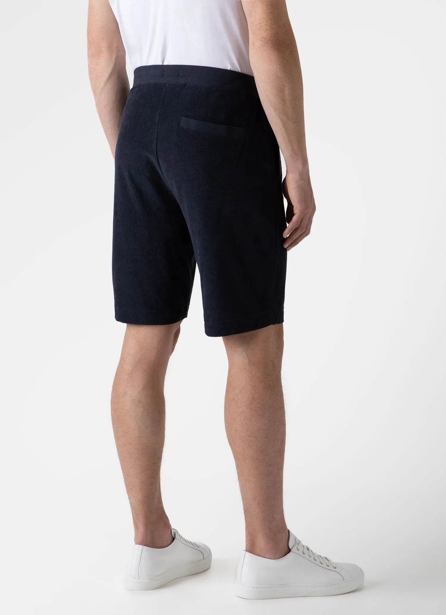 Navy Men's Towelling Shorts - Best Price, Free Shipping!