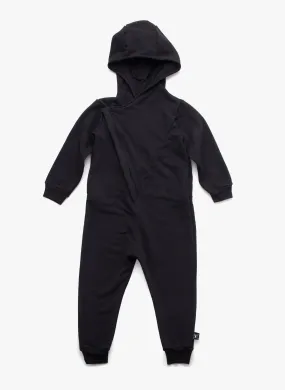 Nununu Hooded Overall in Black