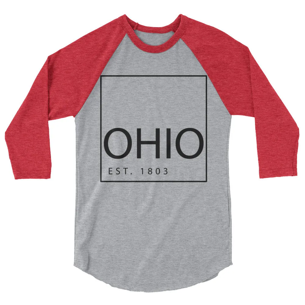 Ohio Raglan Shirt, 3/4 Sleeve - Established