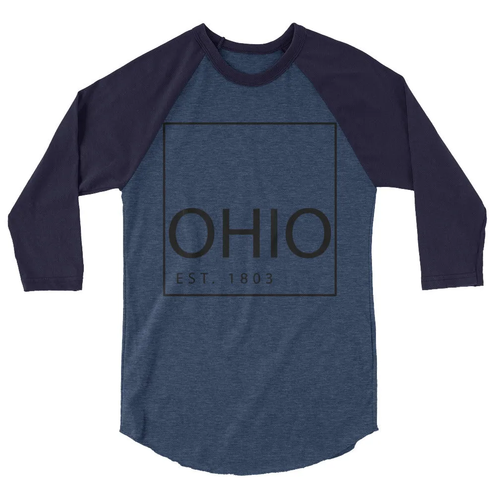 Ohio Raglan Shirt, 3/4 Sleeve - Established