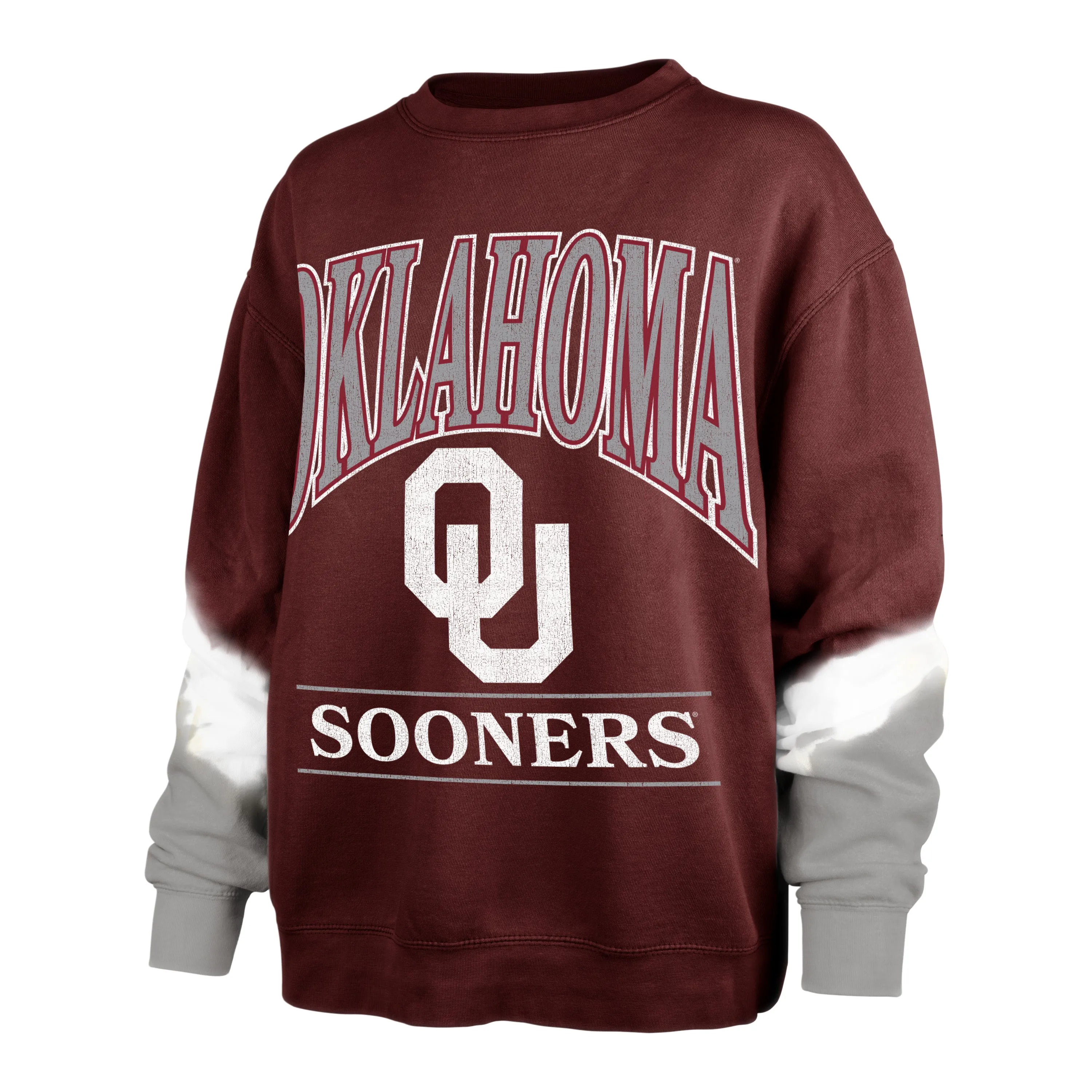 Oklahoma Sooners Sleeve Dye '47 Crew - Women's