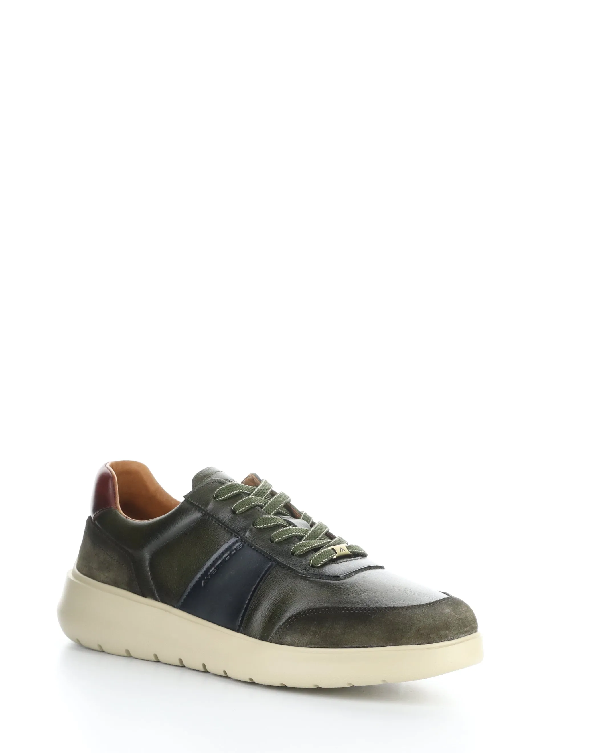 Olive Anthracite Lace-up Shoes 12981B