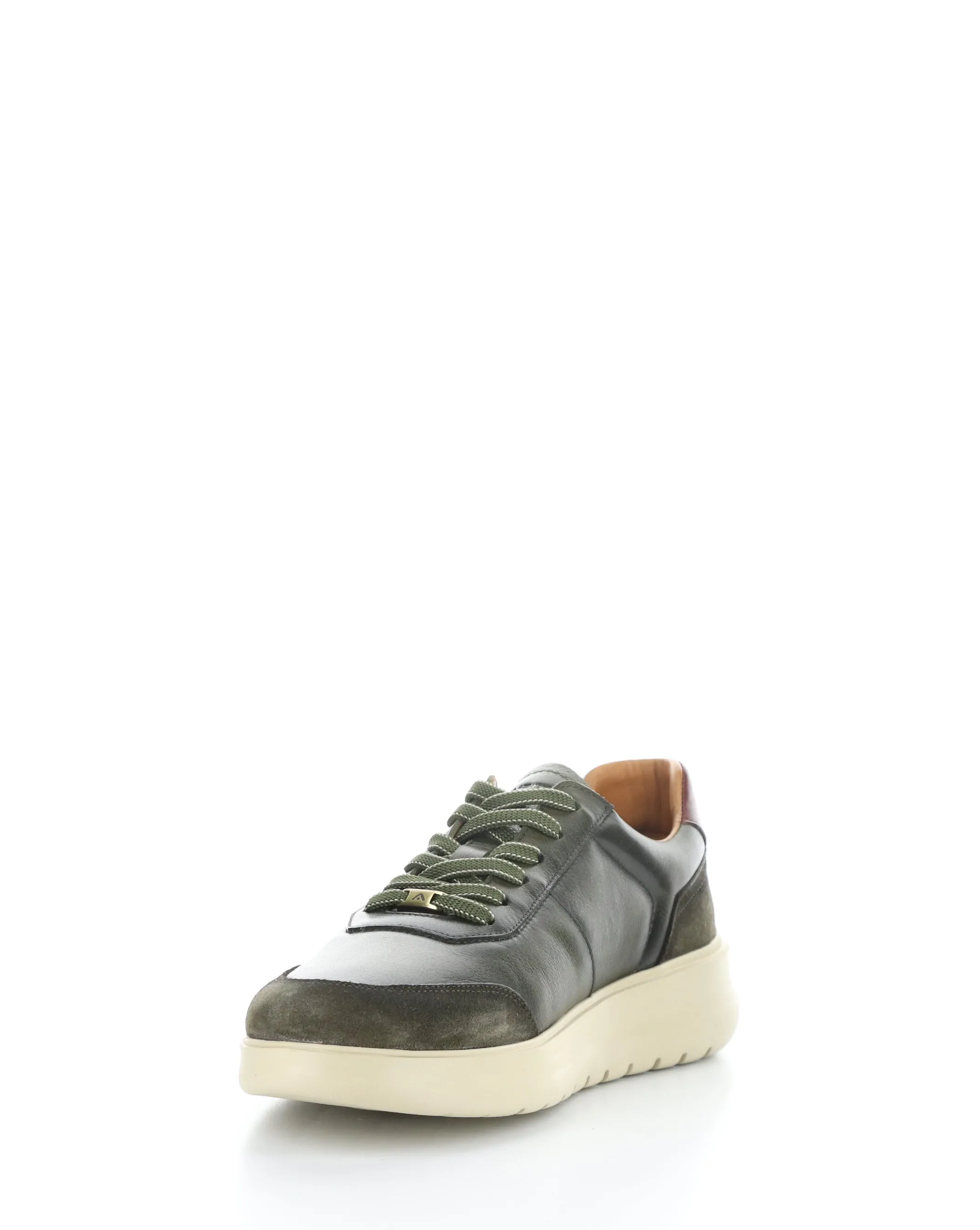 Olive Anthracite Lace-up Shoes 12981B